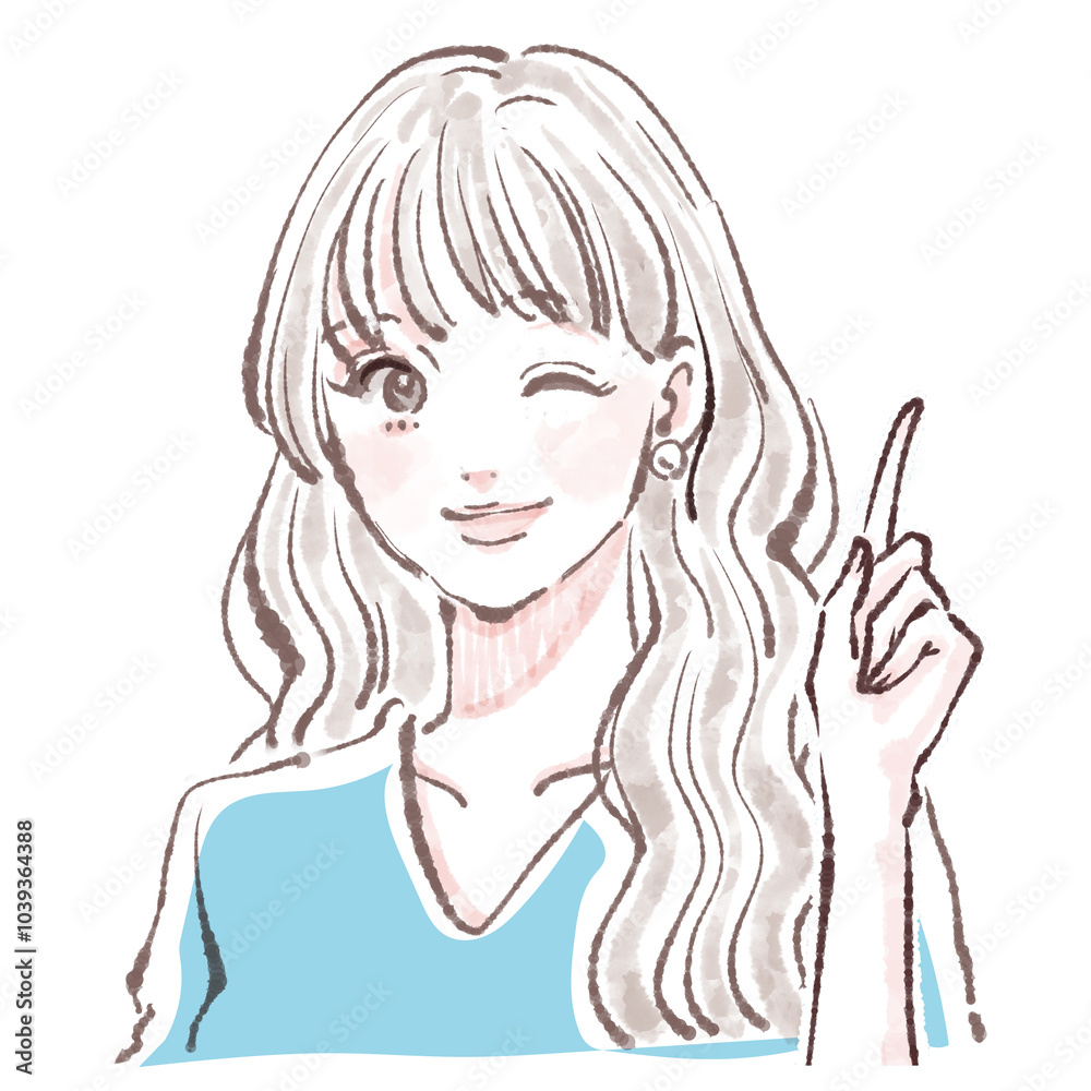 女性・女の子のイラスト素材 女性・女の子のイラスト素材