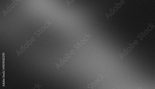Gray monochrome grainy color flow background, dark abstract noise texture poster, banner header cover backdrop design, copy space