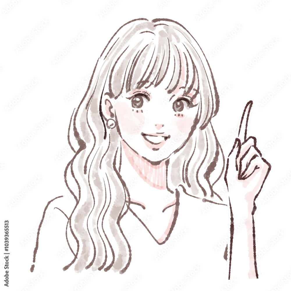 女性・女の子のイラスト素材 女性・女の子のイラスト素材