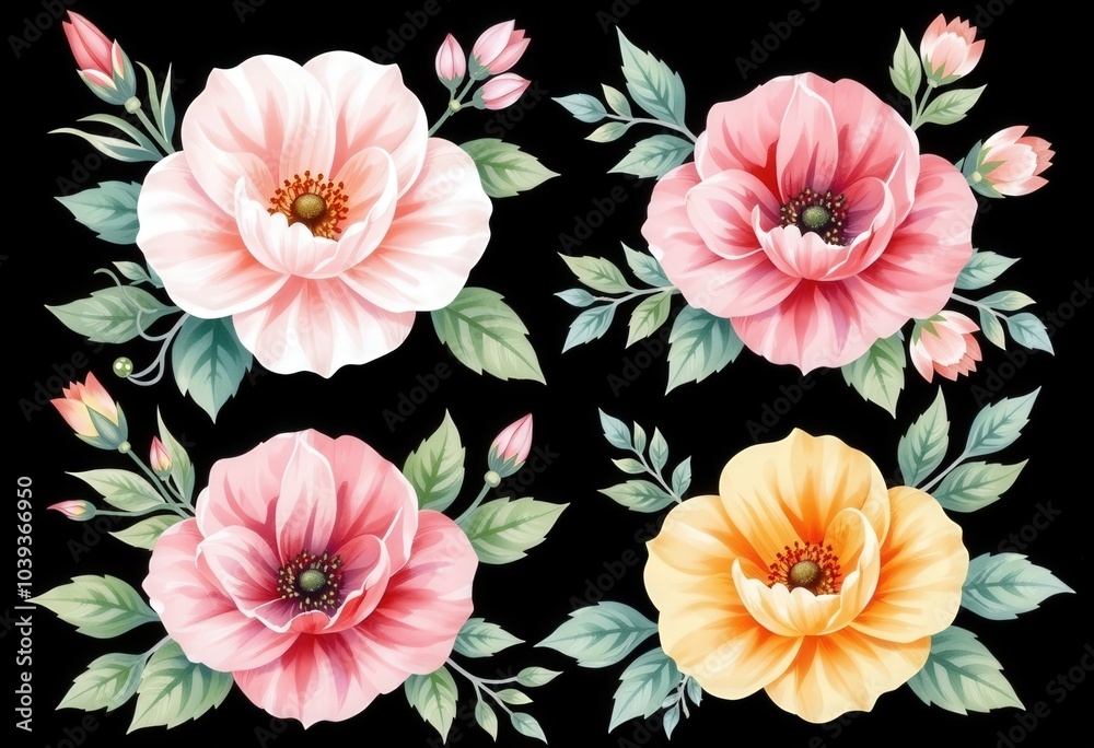 seamless background with flowers seamless background with flowers