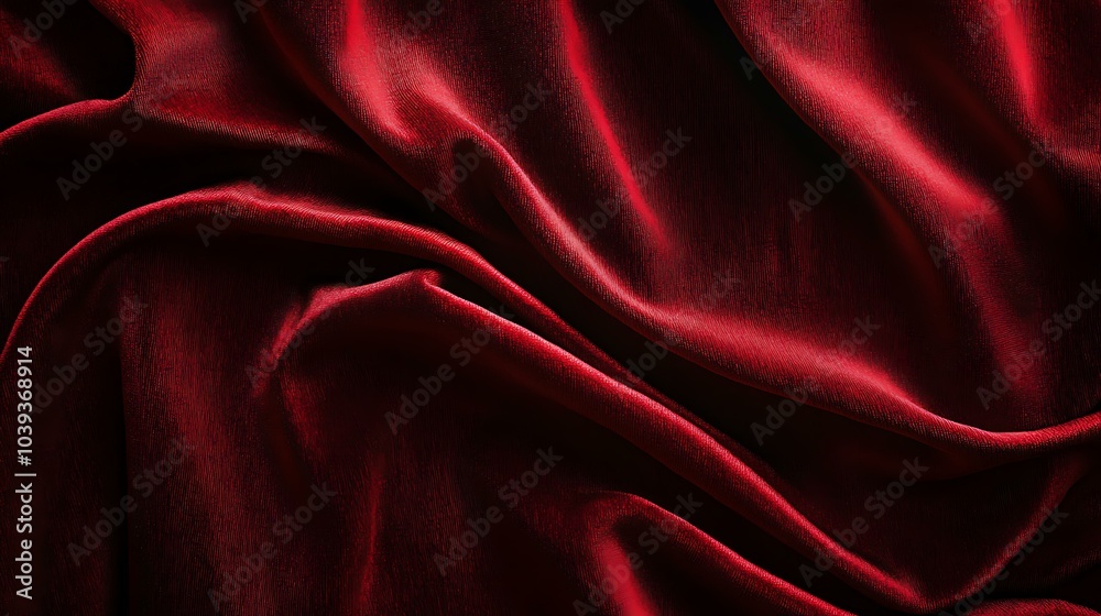 Fototapeta premium A rich, dark red background with a velvety texture, giving a luxurious and dramatic feel