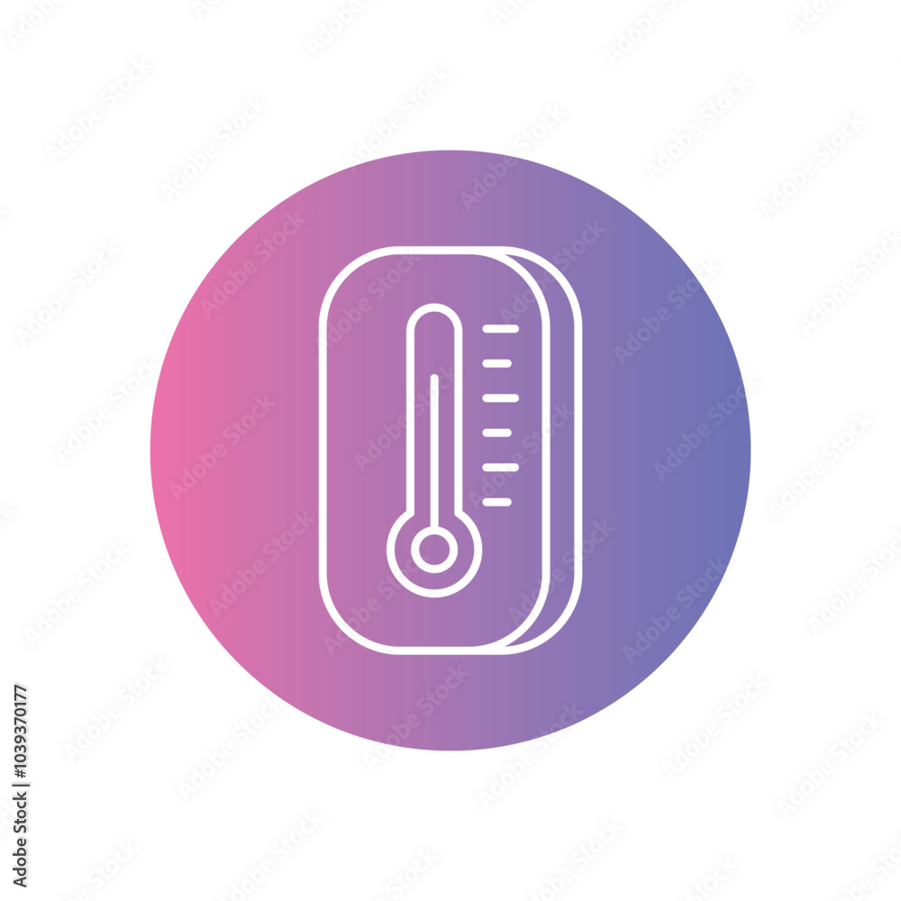 Thermometer vector icon stock illustration Thermometer vector icon stock illustration