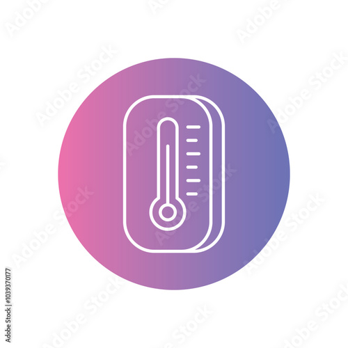 Thermometer vector icon stock illustration