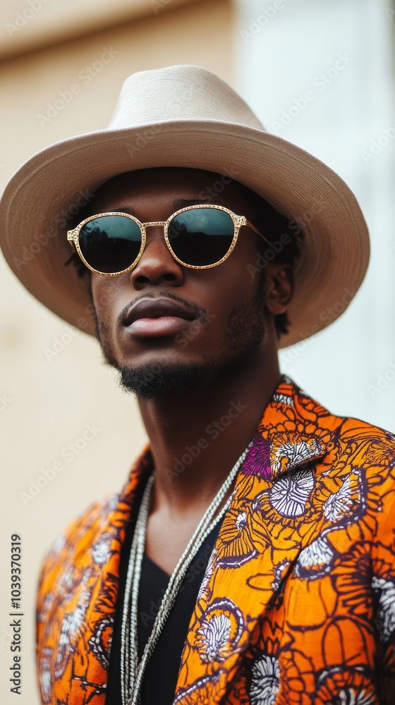 Stylish african man, Generative AI Stylish african man, Generative AI