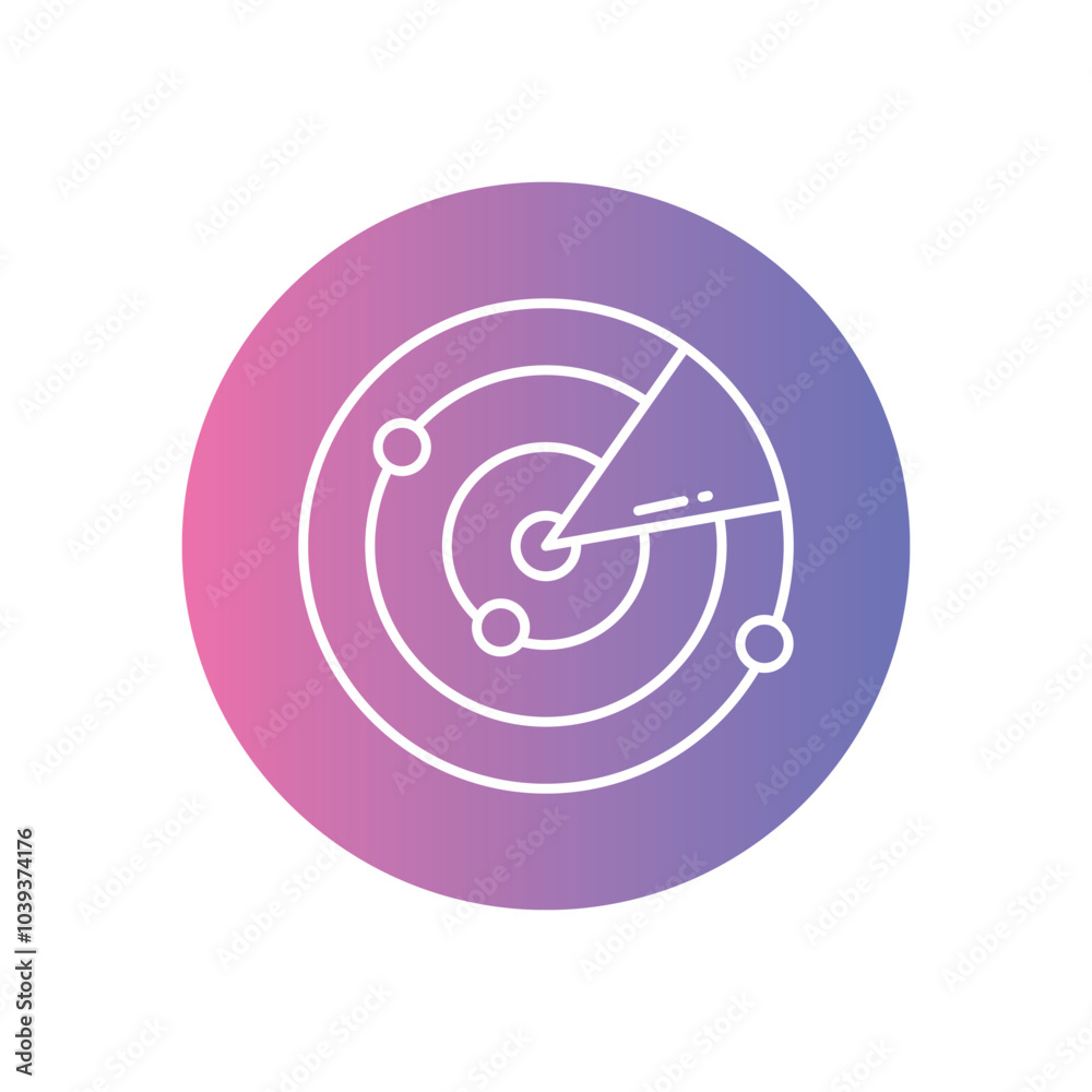 Weather Radar vector icon stock illustration Weather Radar vector icon stock illustration