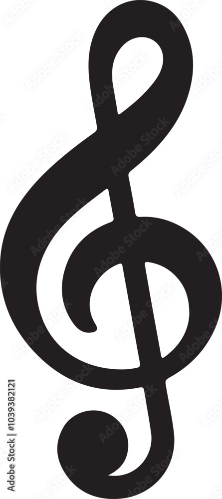 Icon Of Music Clef Or Music Note Key Stock Illustration Icon Of Music Clef Or Music Note Key Stock Illustration
