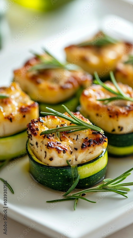 Grilled Zucchini and Goat Cheese Appetizers with Rosemary Grilled Zucchini and Goat Cheese Appetizers with Rosemary