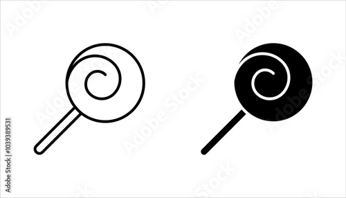 Set of Candy icon symbol. vector illustration on white background