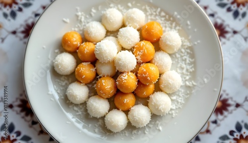 Narkel Naru, Bangladeshi Coconut Sweet Balls (Bangladeshi Cuisine) photo