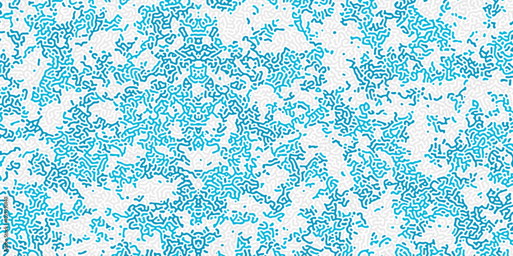 Fotografie Abstract organic seamless pattern in blue and white