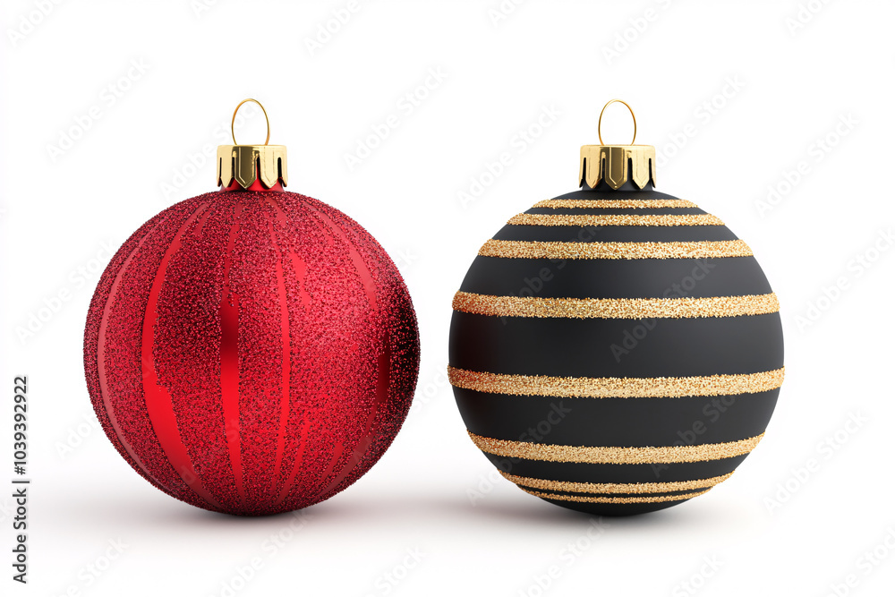 Explore the beauty of these elegant red and black Christmas ornaments perfect for adding a festive touch to your holiday decorations Explore the beauty of these elegant red and black Christmas ornaments perfect for adding a festive touch to your holiday decorations