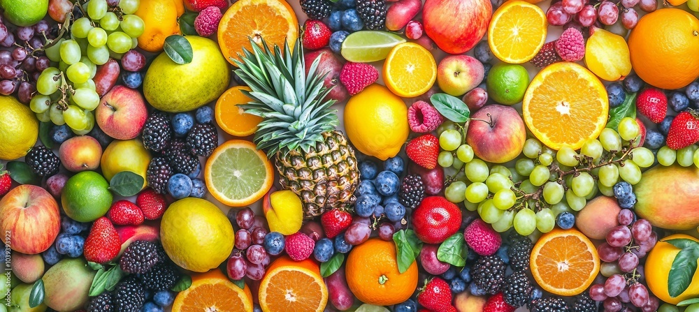 Fresh Fruits and Berries - A Vibrant and Colorful Display of Nature's Bounty Fresh Fruits and Berries - A Vibrant and Colorful Display of Nature's Bounty