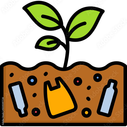 Soil Pollution Icon