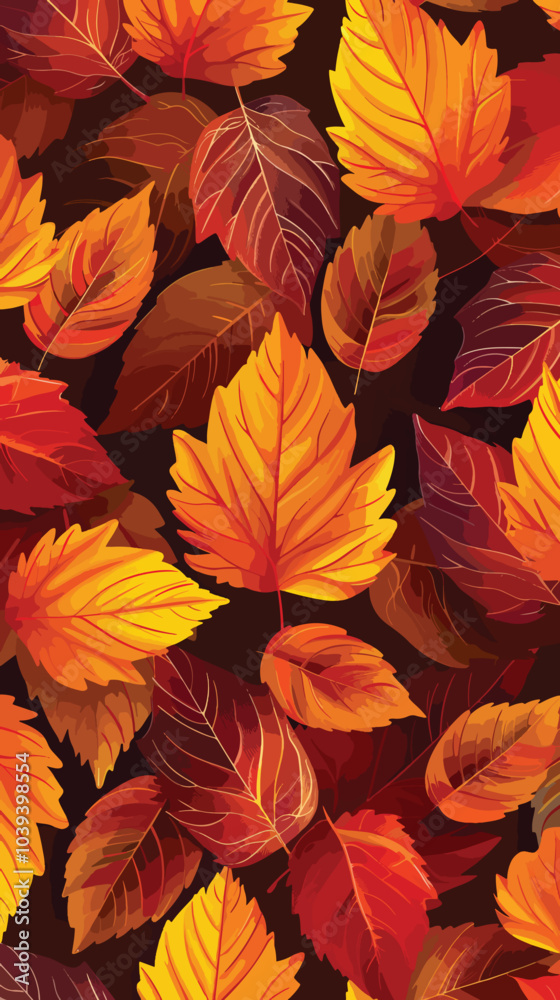 Autumn leaves seamless pattern, vector background, Thanksgiving day, Thanksgiving day celebration Autumn leaves seamless pattern, vector background, Thanksgiving day, Thanksgiving day celebration