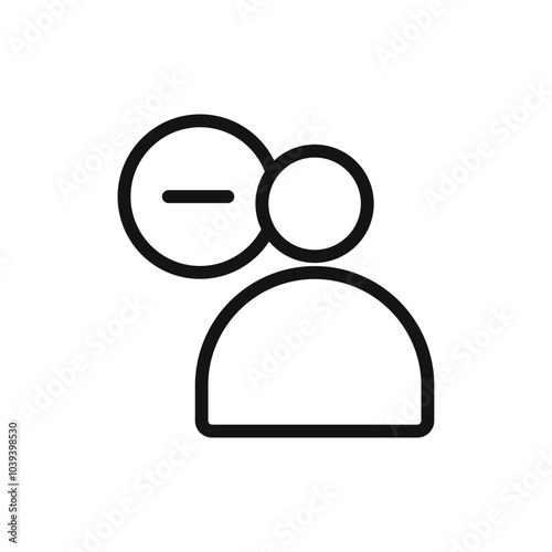 Busy icon Thin line art isolated