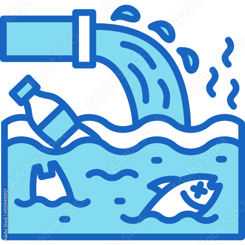 Water Pollution Icon