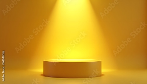 Yellow Platform and Spotlight