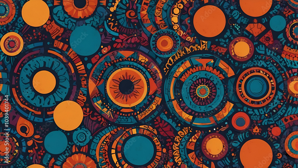 seamless pattern with circles seamless pattern with circles