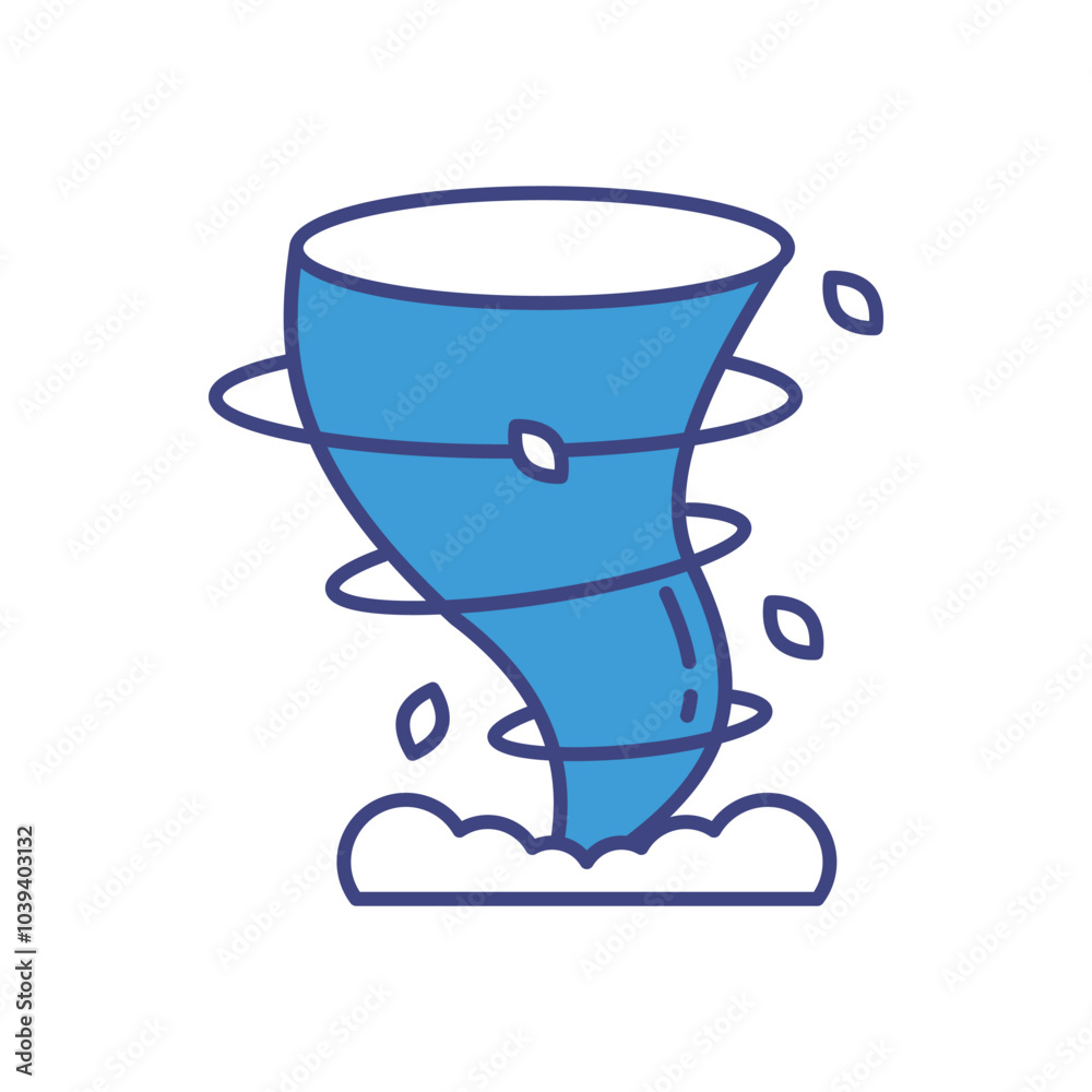 Tornado vector icon stock illustration Tornado vector icon stock illustration