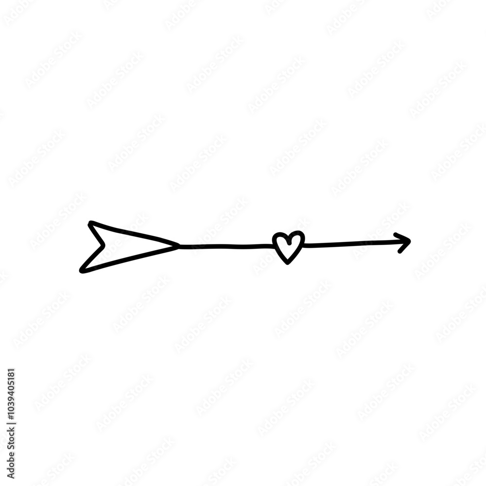 Valentine heart arrow Valentine heart arrow