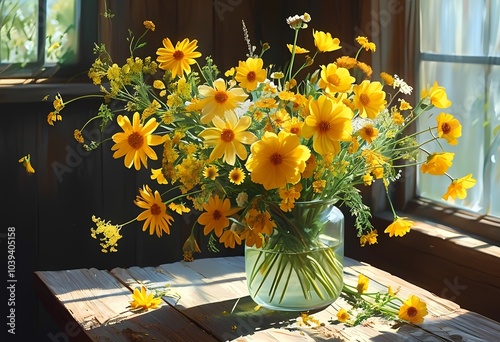 yellow flowers