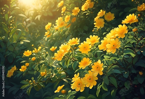 yellow flowers