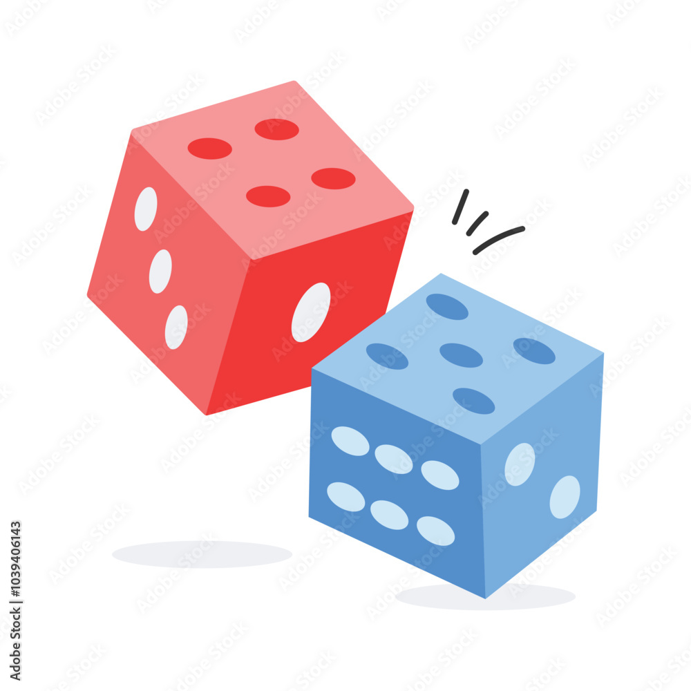 Rolling dice game icon, perfect for gaming Rolling dice game icon, perfect for gaming