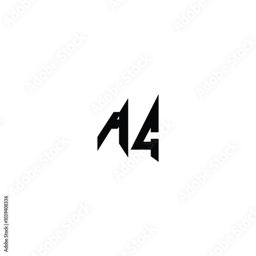 AG monogram logo design letter text name symbol monochrome logotype alphabet character simple logo