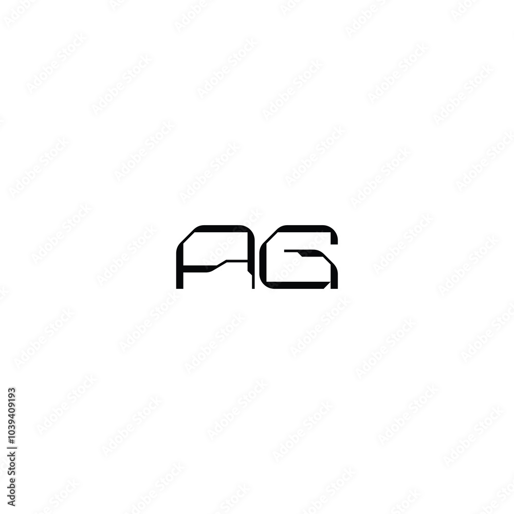 AG monogram logo design letter text name symbol monochrome logotype alphabet character simple logo AG monogram logo design letter text name symbol monochrome logotype alphabet character simple logo