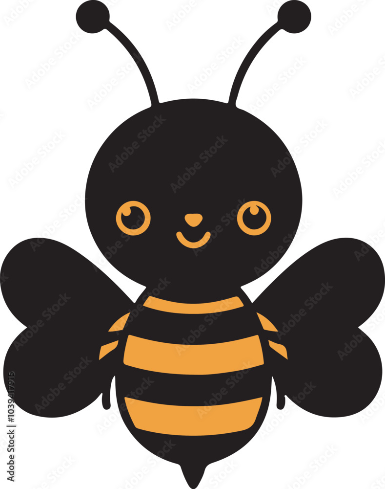 Naklejka premium a cute bee vector 
