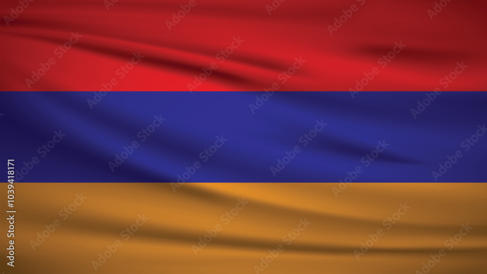Fototapeta premium National Flag of Armenia Background Illustration 4K