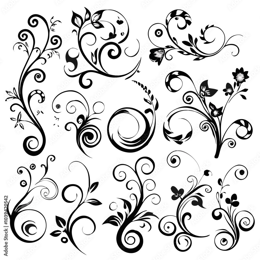 Elegant Abstract Floral Background Design Elegant Abstract Floral Background Design