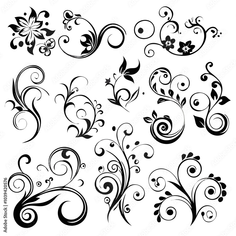 Elegant Abstract Floral Background Design Elegant Abstract Floral Background Design