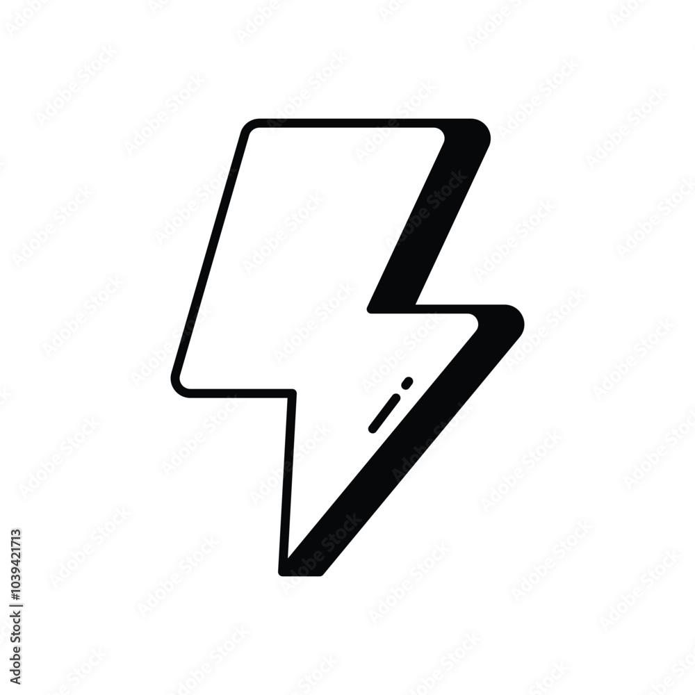 Lightning Bolt vector icon stock illustration Lightning Bolt vector icon stock illustration