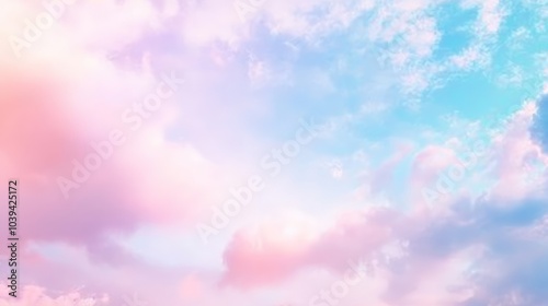 Dreamy Pastel Cloud Luxury Skincare Backdrop Mockup with Cinematic Light | Serene Aesthetic for Product Photography