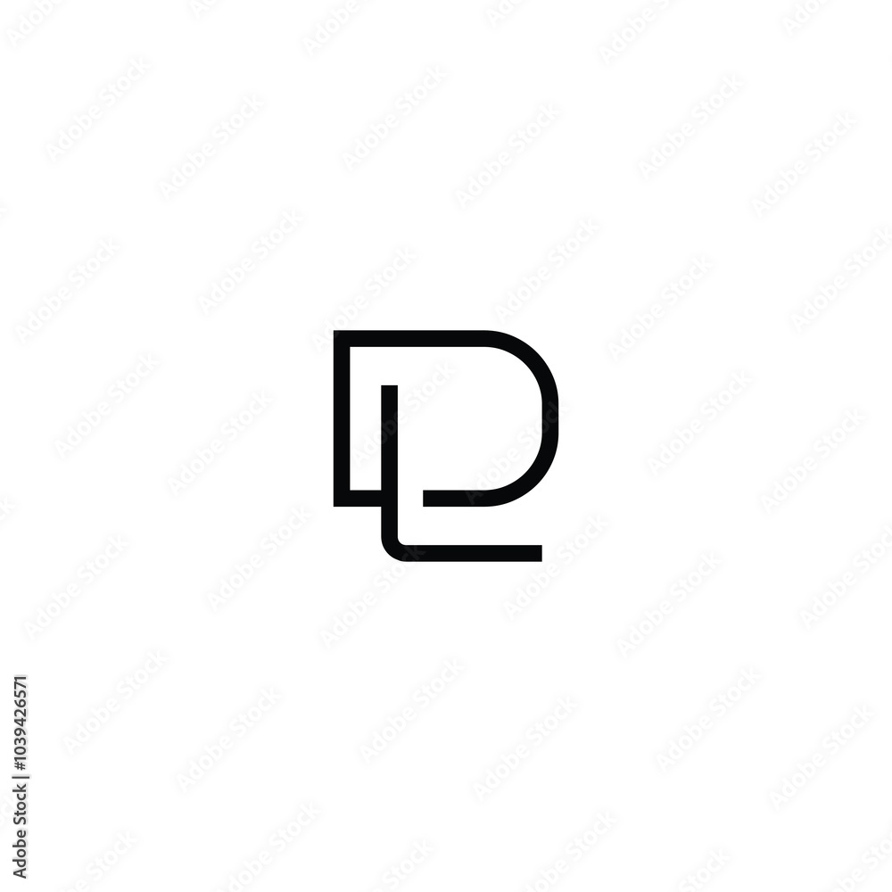 DL monogram logo design letter text name symbol monochrome logotype alphabet character simple logo DL monogram logo design letter text name symbol monochrome logotype alphabet character simple logo