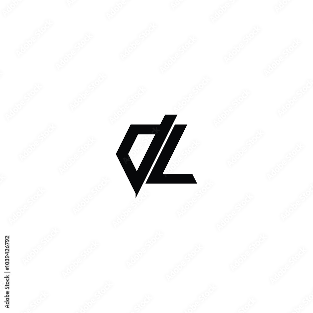 DL monogram logo design letter text name symbol monochrome logotype alphabet character simple logo DL monogram logo design letter text name symbol monochrome logotype alphabet character simple logo
