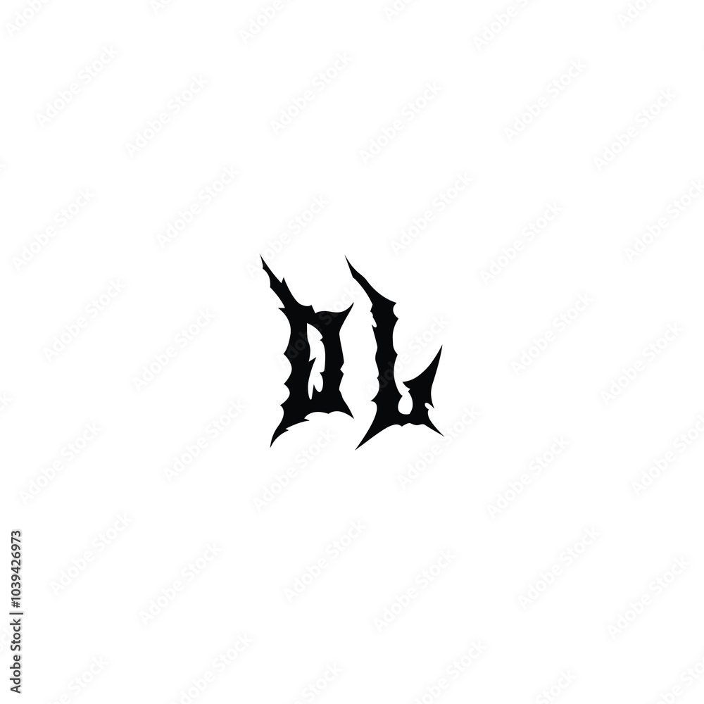 DL monogram logo design letter text name symbol monochrome logotype alphabet character simple logo DL monogram logo design letter text name symbol monochrome logotype alphabet character simple logo