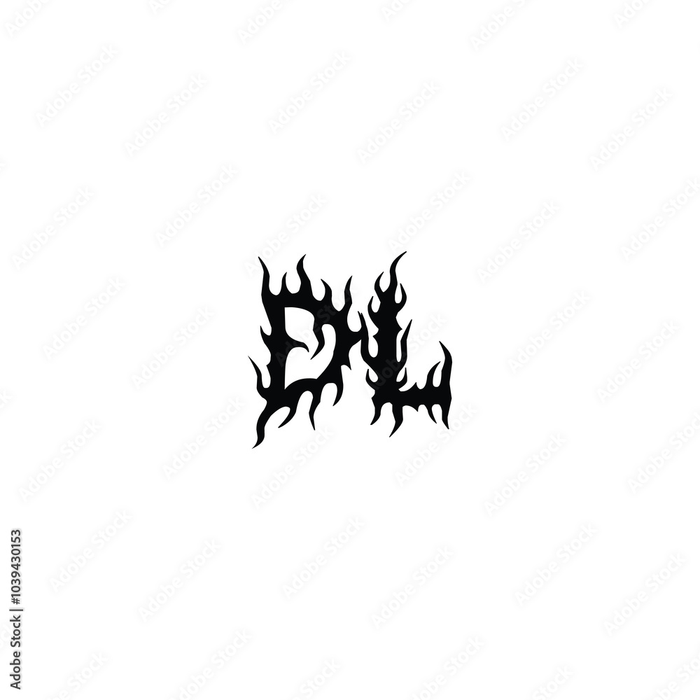 DL monogram logo design letter text name symbol monochrome logotype alphabet character simple logo DL monogram logo design letter text name symbol monochrome logotype alphabet character simple logo