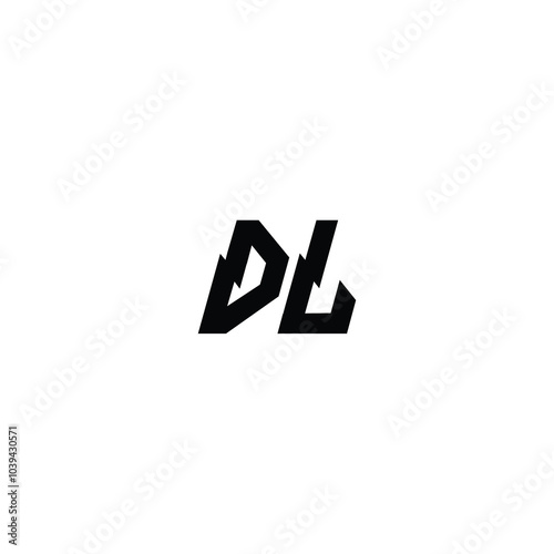 Free Download DL monogram logo design letter text name symbol monochrome logotype alphabet character simple logo - GFXLoad