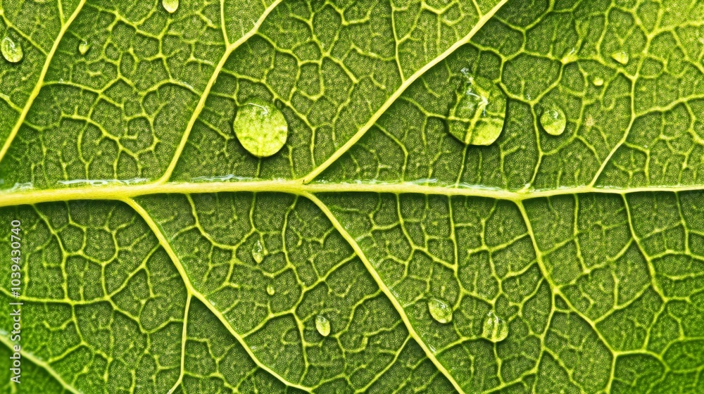 Obraz premium Mesmerizing macro photography, water droplets adorning a vibrant purple leaf exquisite