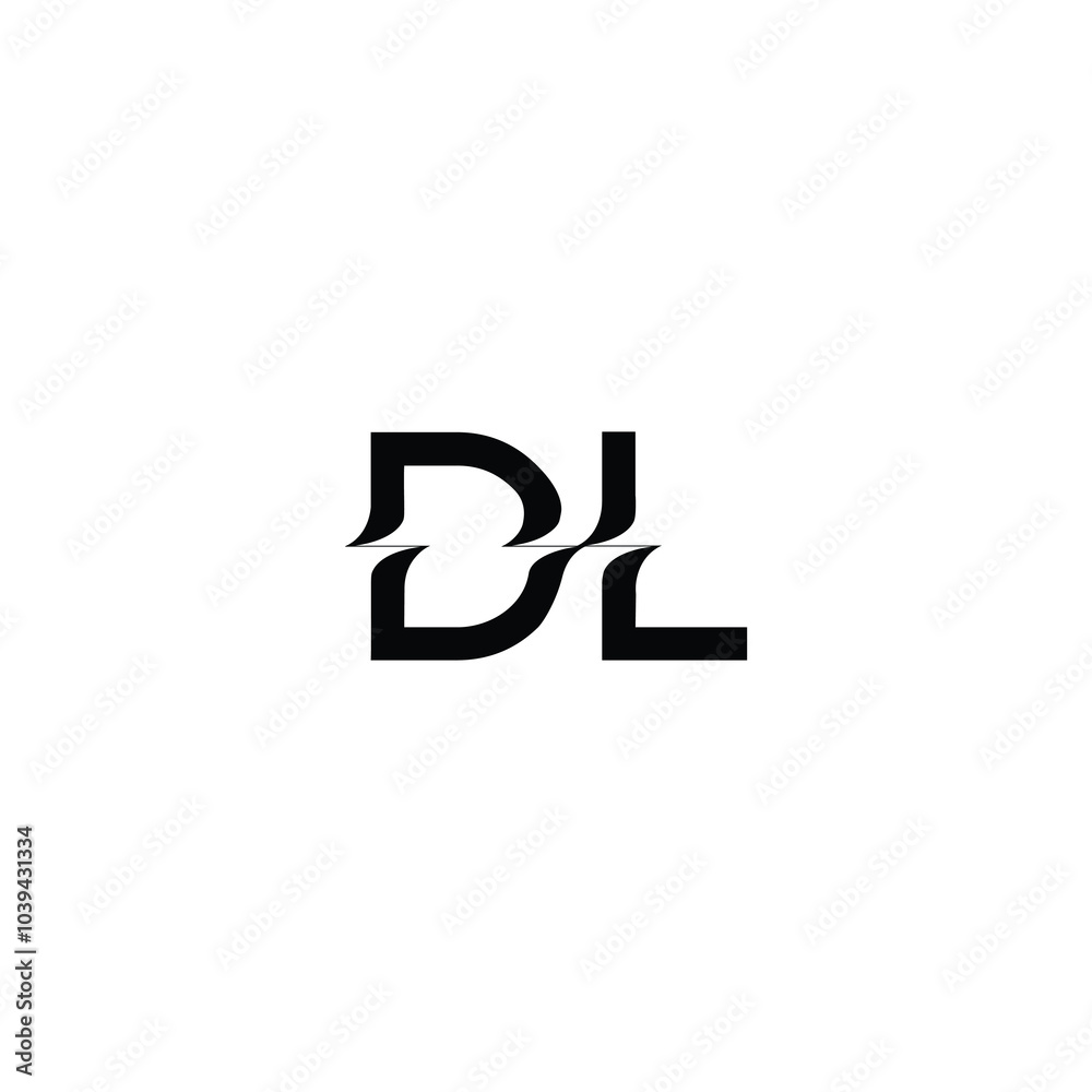 DL monogram logo design letter text name symbol monochrome logotype alphabet character simple logo DL monogram logo design letter text name symbol monochrome logotype alphabet character simple logo