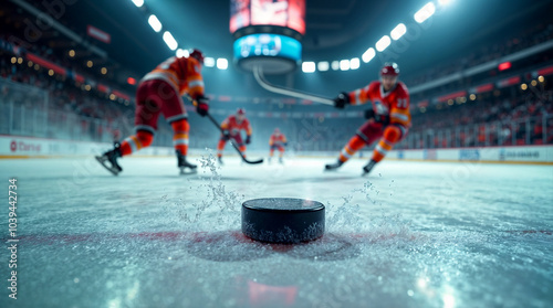 ice hockey puck photo