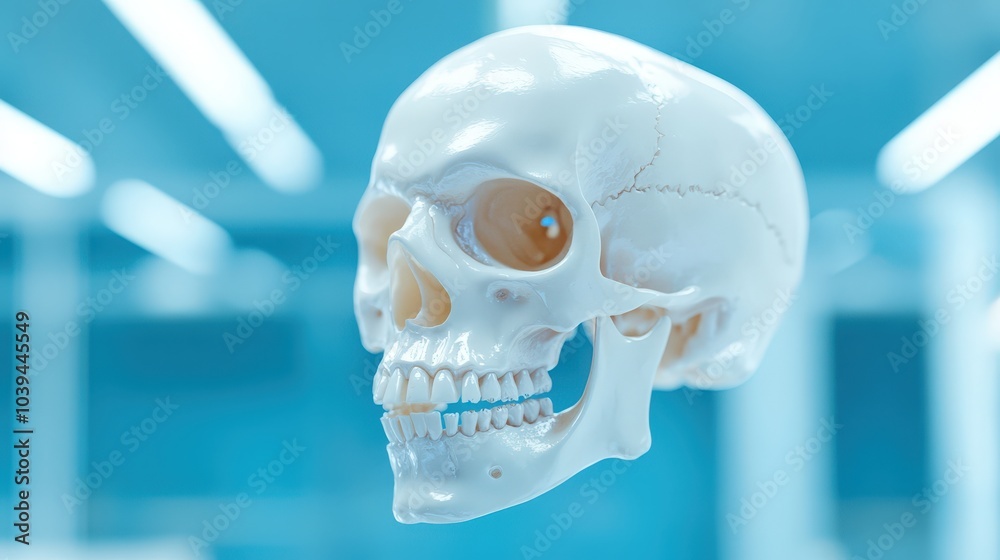 Anatomical model of a human skull