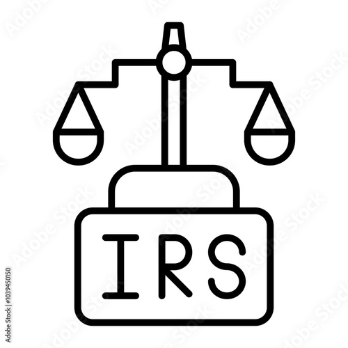 IRS (Internal Revenue Service).line icon