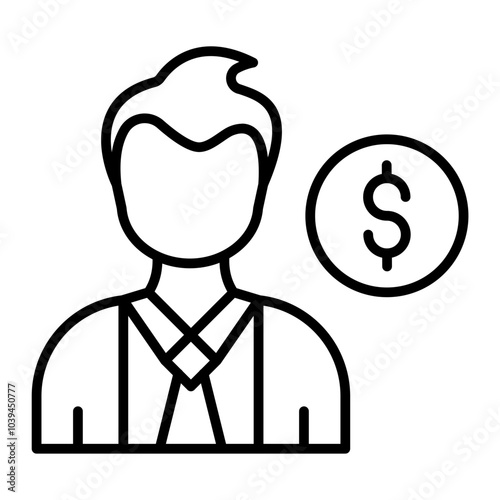 Financial Advisor.line icon