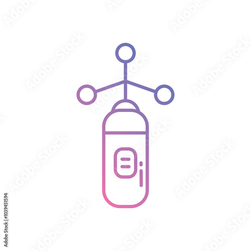 Anemometer vector icon stock illustration