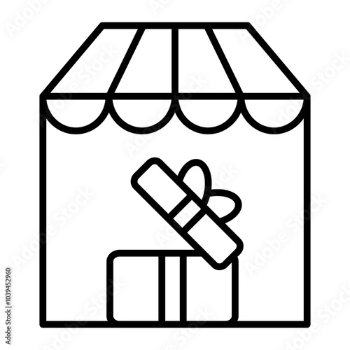 Gift Shop.line icon