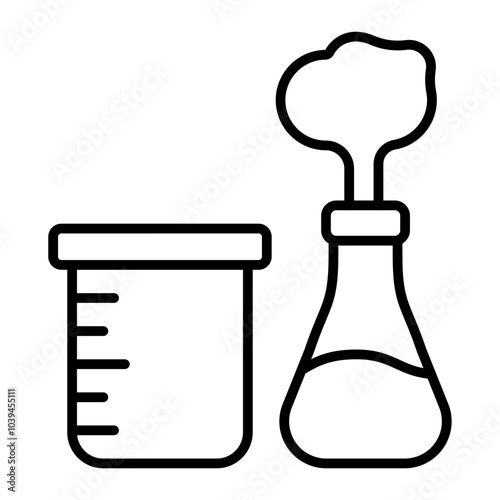 Chemical Reaction.line icon