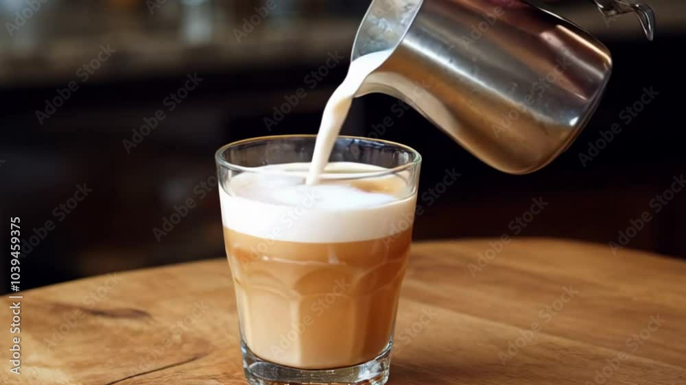 glass of milk HD resolution with hyper realistic nature, ai, captured beautiful use 4K Background